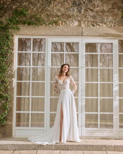 Spanische Hochzeitsmode von Alberto Palatchi Brautkleider - Brautmode Rodgau - Say Jess Dein Brautladen für exklusive Brautmode und Accessoires