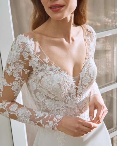 Spanische Hochzeitsmode von Alberto Palatchi Brautkleider - Brautmode Rodgau - Say Jess Dein Brautladen für exklusive Brautmode und Accessoires