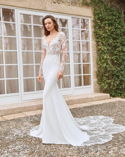 Spanische Hochzeitsmode von Alberto Palatchi Brautkleider - Brautmode Rodgau - Say Jess Dein Brautladen für exklusive Brautmode und Accessoires