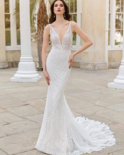 Amerikanisches Hochzeitskleider - Enzoani Brautkleider bei Say Jess Dein Brautladen für exklusive Brautmode und Accessoires